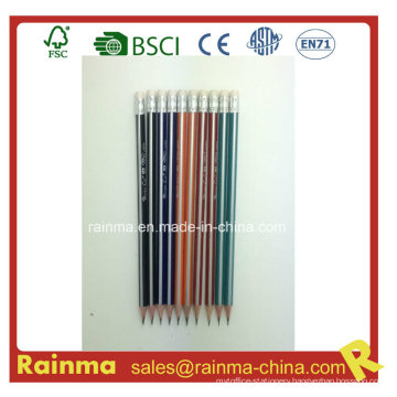 Triangle Strip Barrel Wooden Pencil